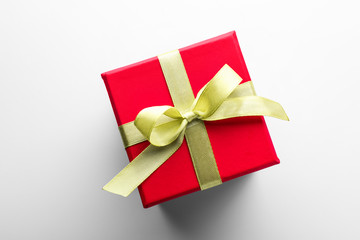 Gift box on white background