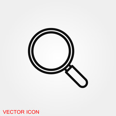 Zoom icon vector sign symbol for design