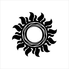 Tattoo Sun, Flame Tribal