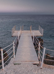 Fototapeta premium Summer morning in Dhermi, Albania