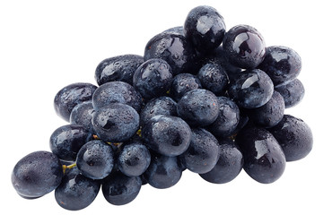 purple grape, isolated on white background, clipping path, full depth of field