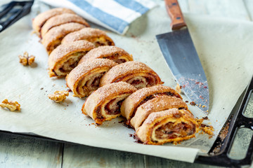 Rugelach is a traditional dessert of Jewish cuisine.