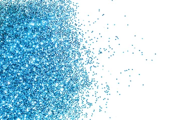 Textured background with blue glitter sparkle on white © mila_1989