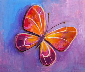 abstract painting butterfly