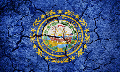 Fototapeta na wymiar Flag of the state of New Hampshire