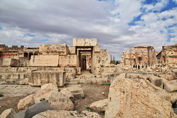 Fototapeta na wymiar Baalbek, Lebanon, Roman Ruins