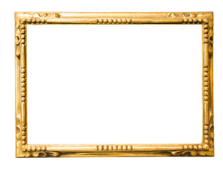 rectangular frame for a mirror on isolated background