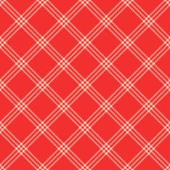 Seamless pattern background for plaid bedspread, the vector is stitched on the diagonal fabric for blanket, sweater or shirt print