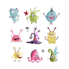 Fotobehang Cute cartoon monsters. Vector. © trihubova