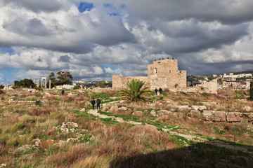 Fototapeta na wymiar Byblos, Lebanon, Roman Ruins