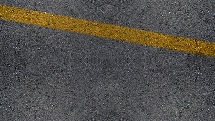 Fototapeta premium Asphalt Road line yellow