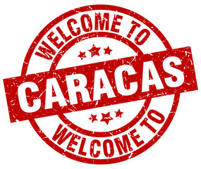 welcome to Caracas red stamp