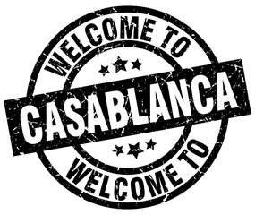 welcome to Casablanca black stamp