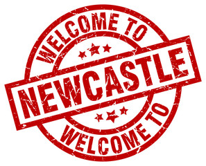 welcome to Newcastle red stamp