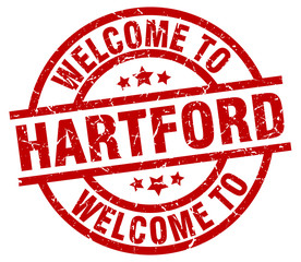welcome to Hartford red stamp