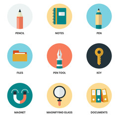 Business icons set for business