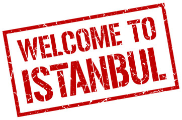 welcome to Istanbul stamp
