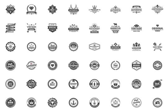 Vintage Retro Vector Logo for banner