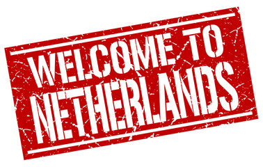 welcome to Netherlands stamp