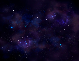 Obraz na płótnie Canvas Starry sky, blue background