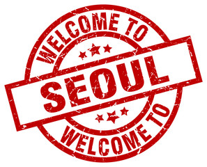 welcome to Seoul red stamp