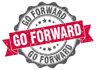 go forward stamp. sign. seal