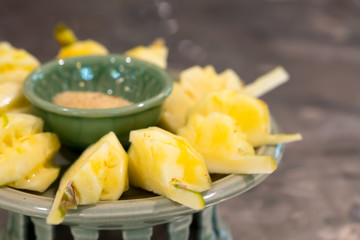 Close up of fresh pineapple.