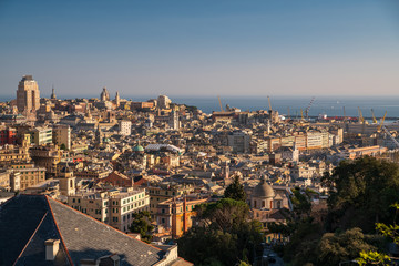 Fototapeta premium Panorama di Genova, Italia