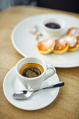 breakfast in the cafe