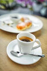 breakfast in the cafe