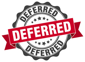 Fototapeta premium deferred stamp. sign. seal