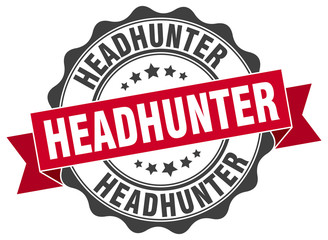 headhunter stamp. sign. seal