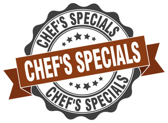 chef's specials stamp. sign. seal
