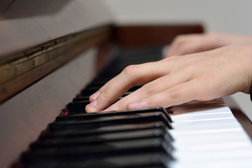 Fototapeta premium Musician Playing Piano