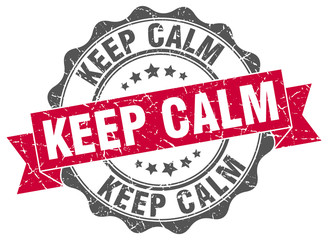 Fototapeta premium keep calm stamp. sign. seal