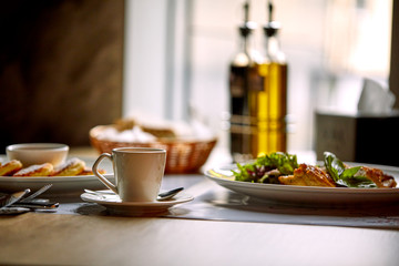 breakfast in the cafe