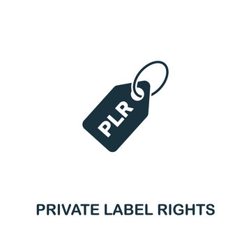 Private Label Rights (Plr) icon. Creative element design from content icons collection. Pixel perfect Private Label Rights (Plr) icon for web design, apps, software, print usage