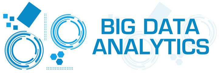 Big Data Analytics Blue Technology Square Horizontal 