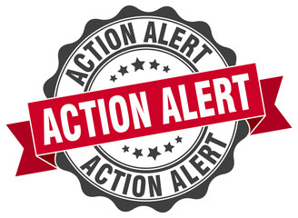 Fototapeta premium action alert stamp. sign. seal
