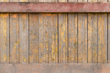 old wall of wooden boards