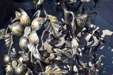Artwork from forged metal