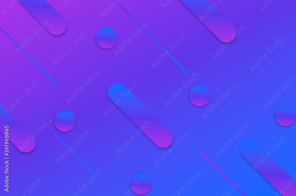 Poster fluid landing page background with geometric form. geometric background. dynamic shapes composition.