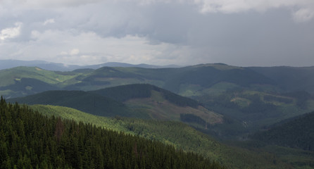 Trekking in the Carpathians through Petros to Hoverla along the Montenegrin ridge to Pop Ivan