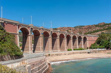 Railway viaduct near Antheor