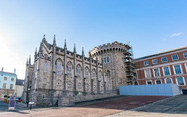 Exterior view of the historical Dublin Castle