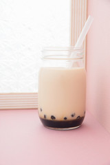 黒糖タピオカドリンク