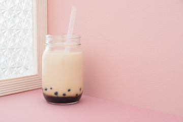 黒糖タピオカドリンク