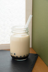 黒糖タピオカドリンク