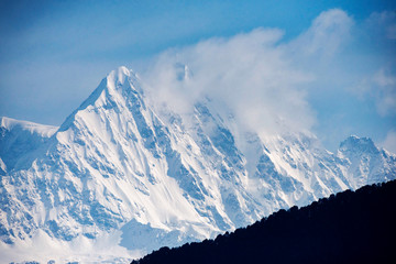 Himalayan peaks seen from Devriya Taaal, Garhwal, Uttarakhand, India.