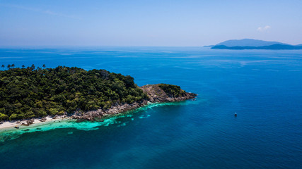 Fototapeta na wymiar Rawa Island, tropical landscape in Malaysia